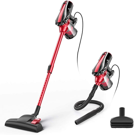 MOOSOO D600 Best Corded Stick Vacuum with Dog Vacuum Brush