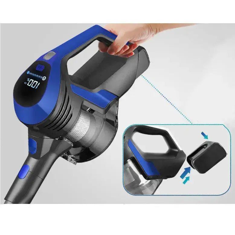 MOOSOO XC1 Blue Multi Surface Vacuum with Large LED Display Screen