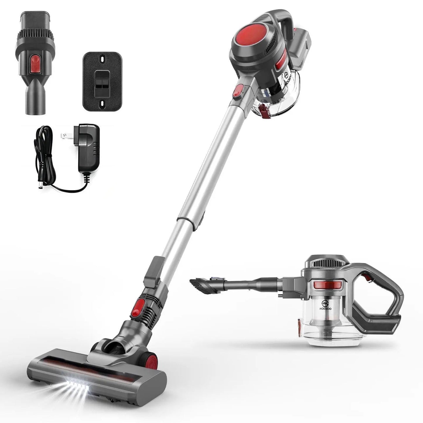 MOOSOO XL-618A 4-in-1 Cordless Vacuum - High Performance, Easy Maneuverability, and Long-lasting Battery Life